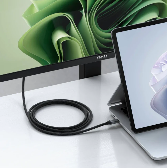 Satechi USB-C [Stecker] auf HDMI 2.1 [Stecker] 8K 60Hz Adapterkabel schwarz, 2m