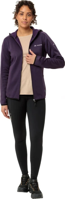 Vaude Valsorda Fleece Hoodie Funktionsjacke eggplant (Damen)