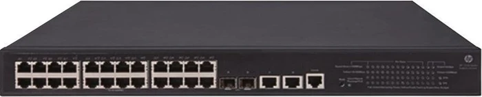 HP FlexNetwork 5130 EI 24G Rackmount Gigabit Managed Switch, 26x RJ-45, 2x SFP+, 370W PoE+