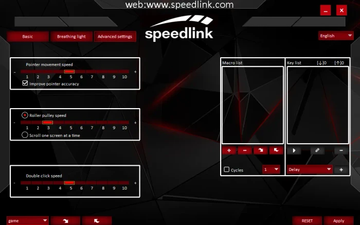 Speedlink Corax Gaming Mouse schwarz, USB