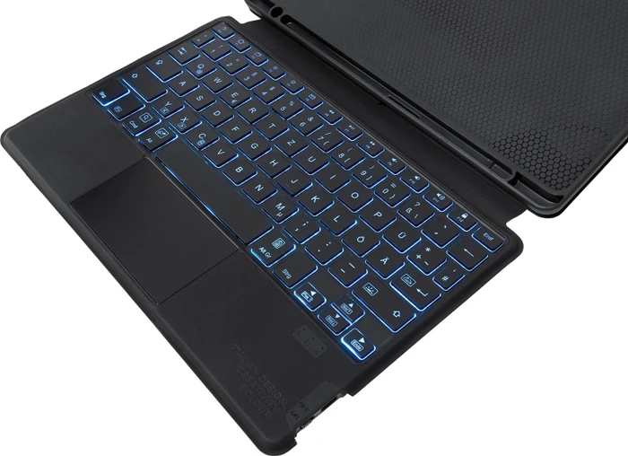 Tucano Book Cover Keyboard mit Trackpad für Galaxy Tab S6 Lite, schwarz, DE