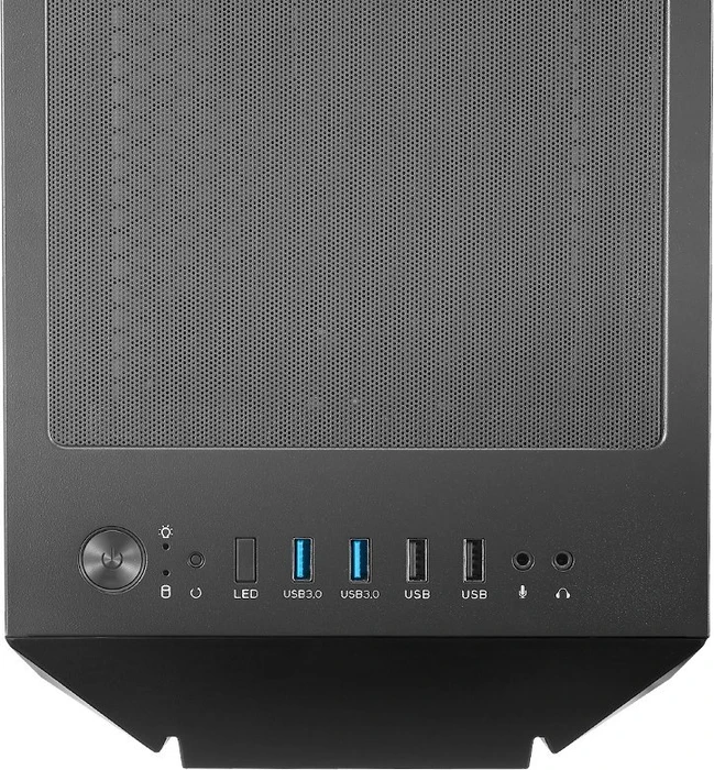 SilverStone Fara V1M Pro, schwarz, Glasfenster