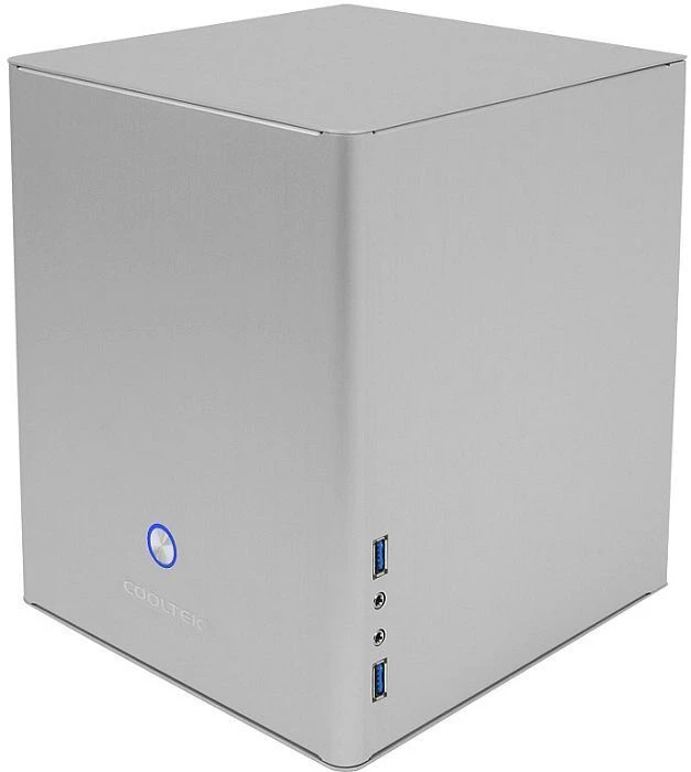 Cooltek Coolcube silber, Mini-ITX