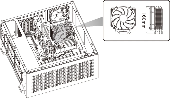 Thermaltake V350 TG ARGB Air, schwarz, Glasfenster