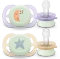 Philips Avent SCF075/07 ultra start Nighttime Beruhigungsschnuller, 0-2M, Silikon, orange/violett, 2 Stück Vorschaubild