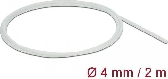 DeLOCK Schutzschlauch Glasfasergeflecht, 4mm, 2m, weiß