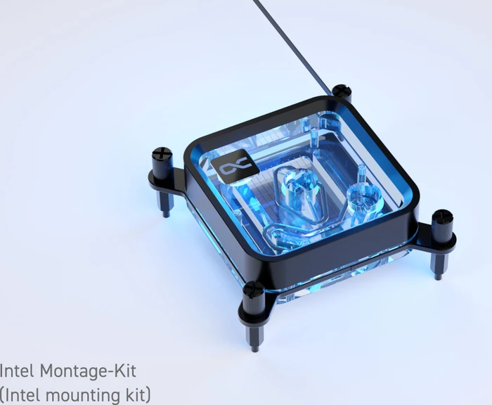 Alphacool Core 1 LT Aurora, Acryl/Nickel