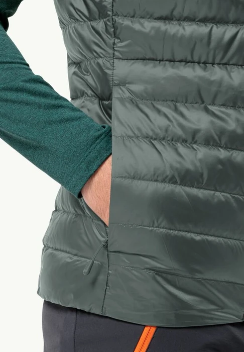 Jack Wolfskin Pilvi Down Funktionsweste hedge green (Herren)