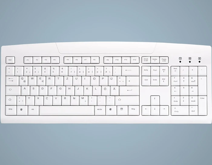 Contour Design Active Key abwaschbare PC-Tastatur, weiß, USB, CH