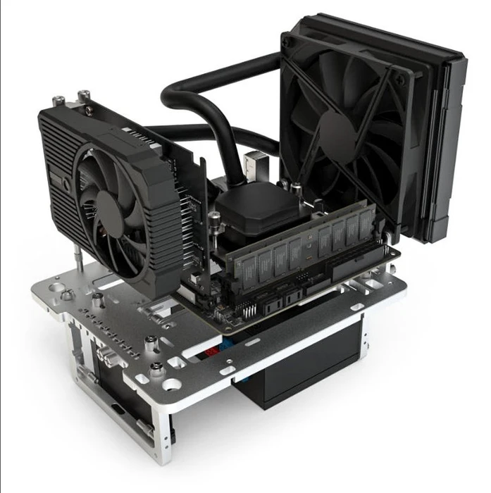 Streacom BC1 Mini Open Benchtable [V2], silber, Mini-ITX