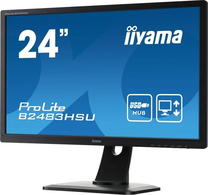 iiyama ProLite B2483HSU-B1DP, 24"