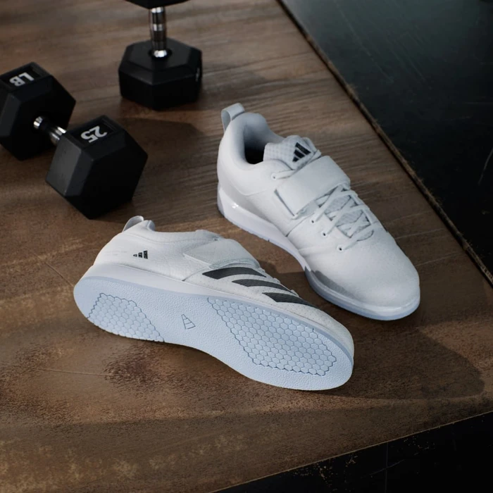 adidas Powerlift 5 cloud white/core black/crystal sky