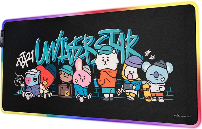 Grupo Erik Editores BT21 XL RGB, 900x400mm, Motiv schwarz/blau