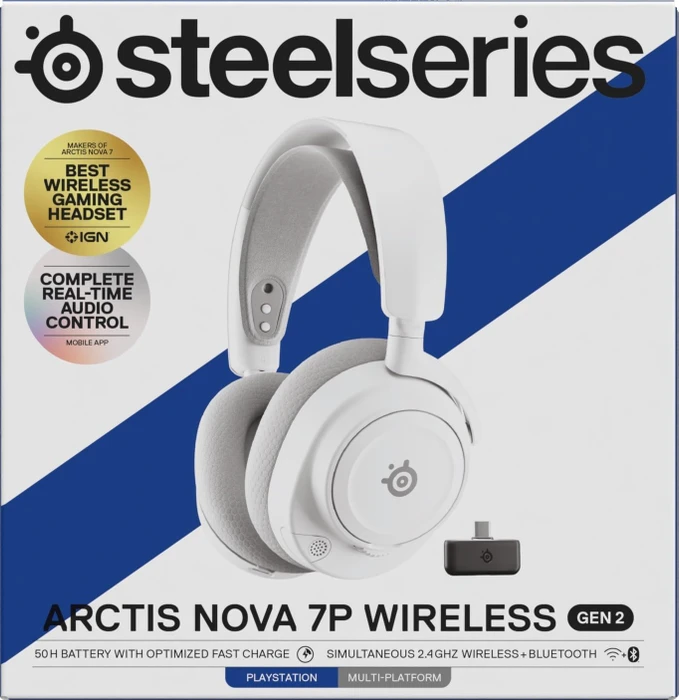 SteelSeries Arctis Nova 7P Wireless Gen 2 weiß
