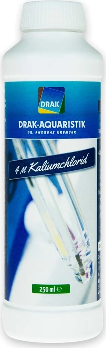 DRAK-Aquaristik Kaliumchloridlösung für Redox- und pH-Einstabmeßketten 4 molar, 250ml