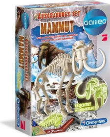 Clementoni Galileo Ausgrabungsset Mammut fluoreszierend