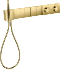 Hansgrohe Axor Edge Thermostatmodul Select 680/100 für 5 Verbraucher Diamantschliff polished gold optic