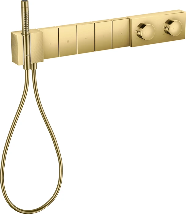 Hansgrohe Axor Edge Thermostatmodul Select 680/100 für 5 Verbraucher Diamantschliff polished gold optic