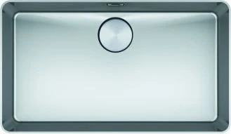 Franke Mythos MYX 210-70 flächenbündig Becken mittig mit Ablauffernbedienung edelstahl