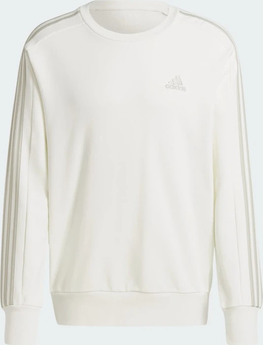 adidas Essentials French Terry 3-Streifen Sweatshirt off white (Herren)
