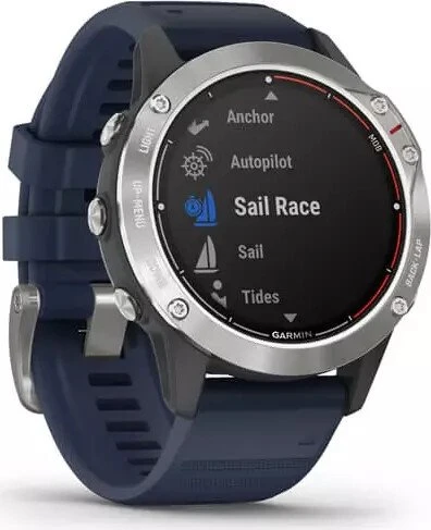 Garmin quatix 6 grau/blau