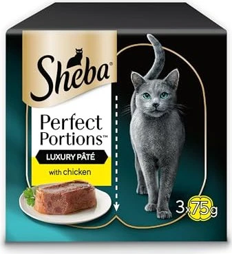 Sheba Perfect Portions Edle Pastete Huhn, 225g (6x 37.50g)
