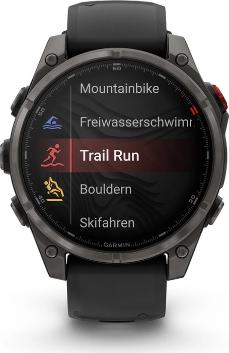 Garmin Fenix 8 Pro 47mm AMOLED carbon grey dlc titanium/black-pebble grey silicone