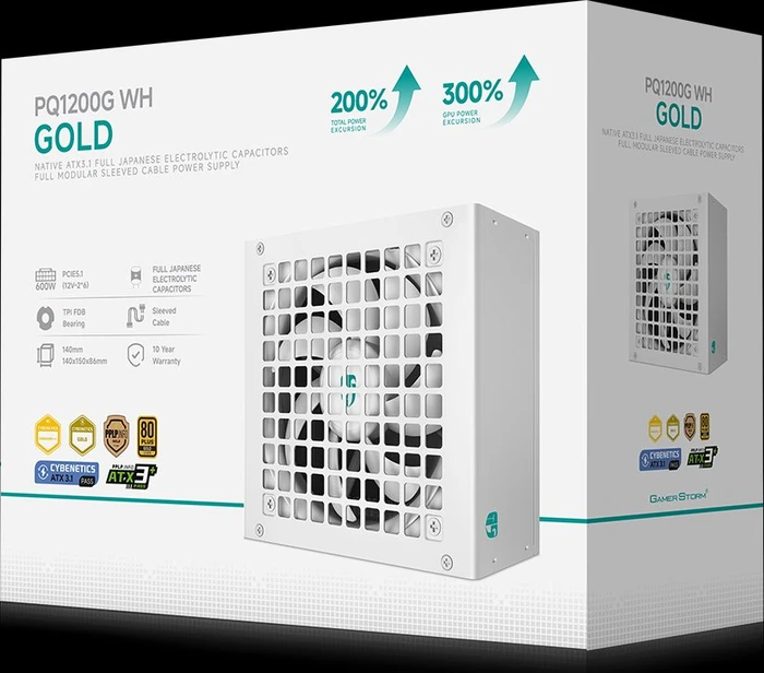 DeepCool GamerStorm PQ-G Series PQ1200G WH weiß 1200W, ATX 3.1