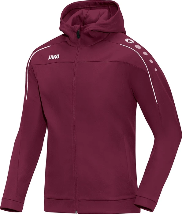 Jako Classico Kapuzen Trainingsjacke maroon (Herren)