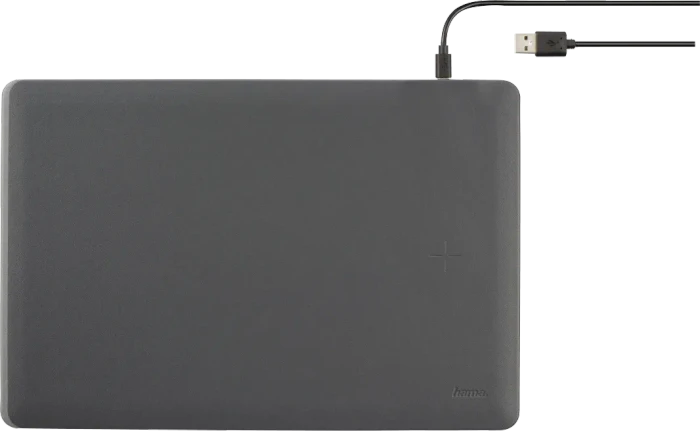 Hama Wireless Charging Mousepad, dunkelgrau