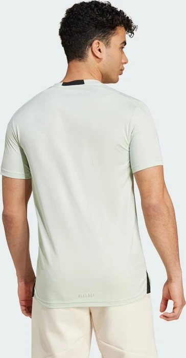 adidas Designed for Training HIIT Workout Heat.RDY Funktionsshirt kurzarm linen green (Herren)