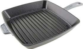 Zwilling Staub Amerikanische Grillpfanne quadratisch 26x26cm grau