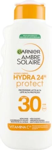 Garnier Ambre Solaire Hydra 24h Protect Sonnenmilch LSF30, 175ml