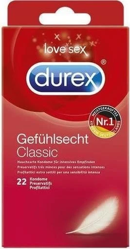 Durex Gefühlsecht Classic, 22 Stück