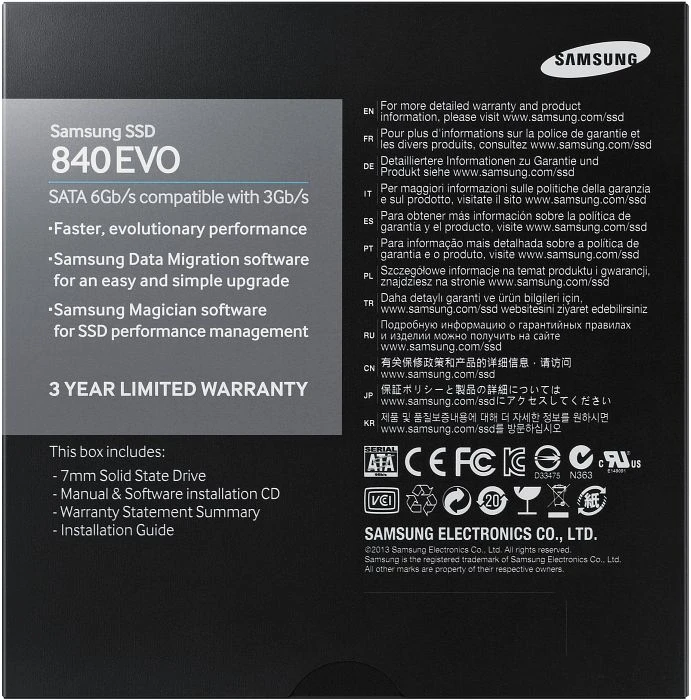 Samsung SSD 840 EVO 120GB, 2.5" / SATA 6Gb/s