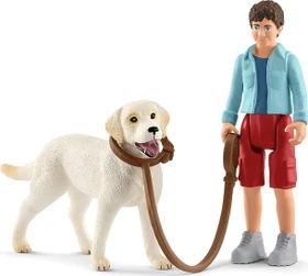 Schleich Farm World - Spaziergang mit Labrador Retriever