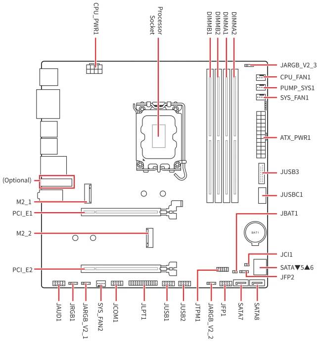 MSI PRO B860M-P WIFI6E (Intel 1851)