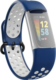 Hama Ersatzarmband für Fitbit Charge 5 Silikon blau/grau