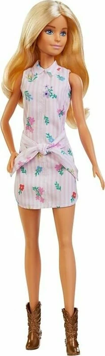 Mattel Barbie - Fashionistas Barbie im Blumenkleid und Cowboystiefeln