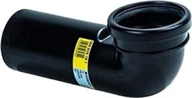 Geberit PE Anschlussbogen 90° für Wand-WC, mit Erweiterung, ø90/90mm