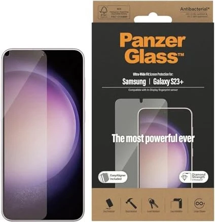 PanzerGlass Ultra-Wide Fit with EasyAligner für Samsung Galaxy S23+