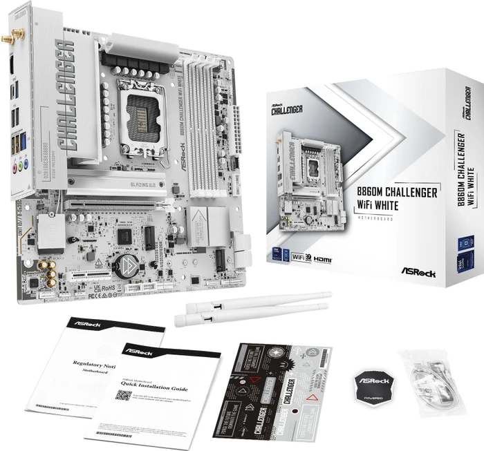 ASRock B860M Challenger WiFi White (Intel 1851)