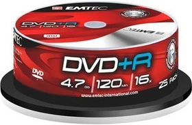 Emtec DVD+R 4.7GB, 25er Spindel
