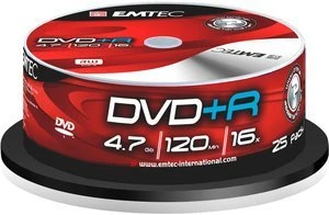 Emtec DVD+R 4.7GB, 25er Spindel