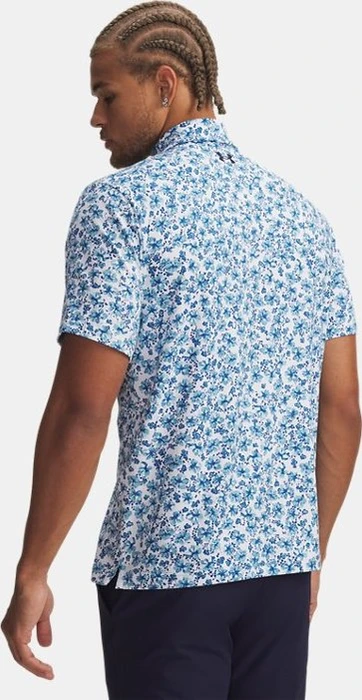 Under Armour Playoff 3.0 Poloshirt kurzarm white/varsity blue/midnight navy (Herren)
