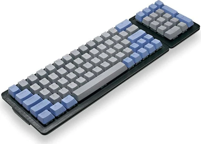 Mountain Mineral Keycap Set, Kunststoff (PBT) Double-Shot, grau/blau, 113 Tasten (104+9), ANSI-US