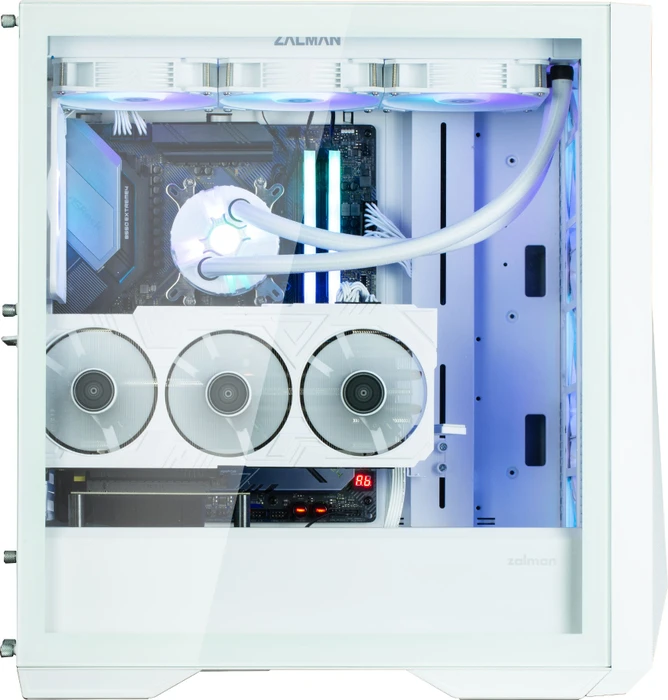 Zalman Z9 Iceberg MS_WHITE, weiß, Glasfenster