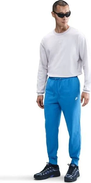 Nike Club French Terry Trainingshose lang light photo blue/white (Herren)