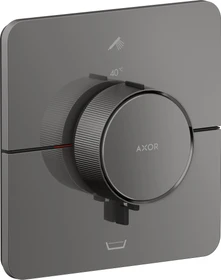 Hansgrohe Axor ShowerSelect ID softsquare Thermostat für 2 Verbraucher mit integrierter EN1717 Sicherungskombi polished black chrome