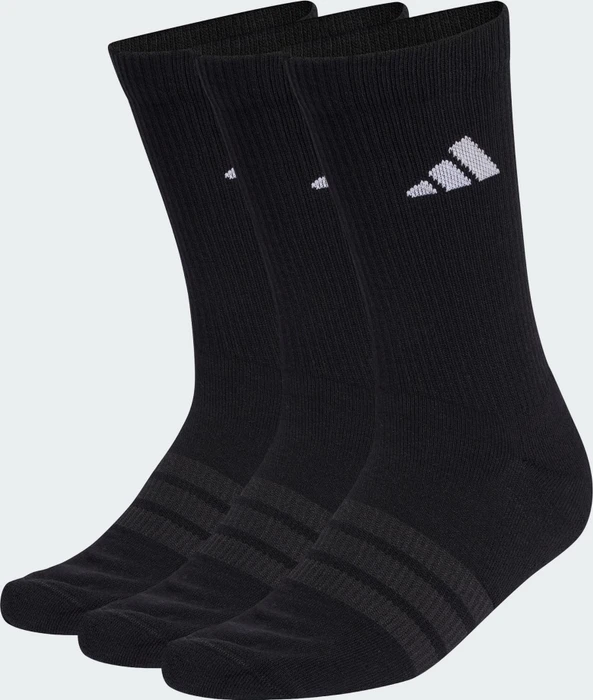 adidas Cushioned Crew Socken schwarz/weiß, 3 Paare
